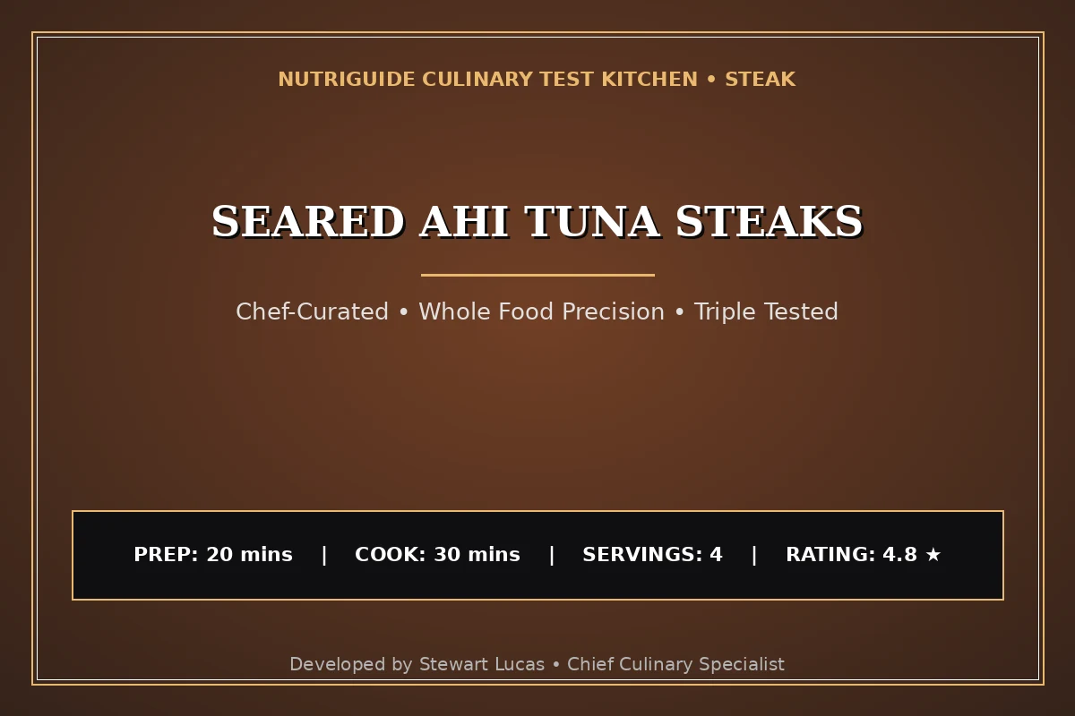 Seared Ahi Tuna Steaks