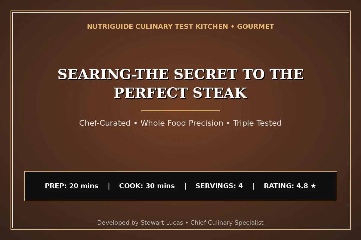 Searing-The Secret To The Perfect Steak