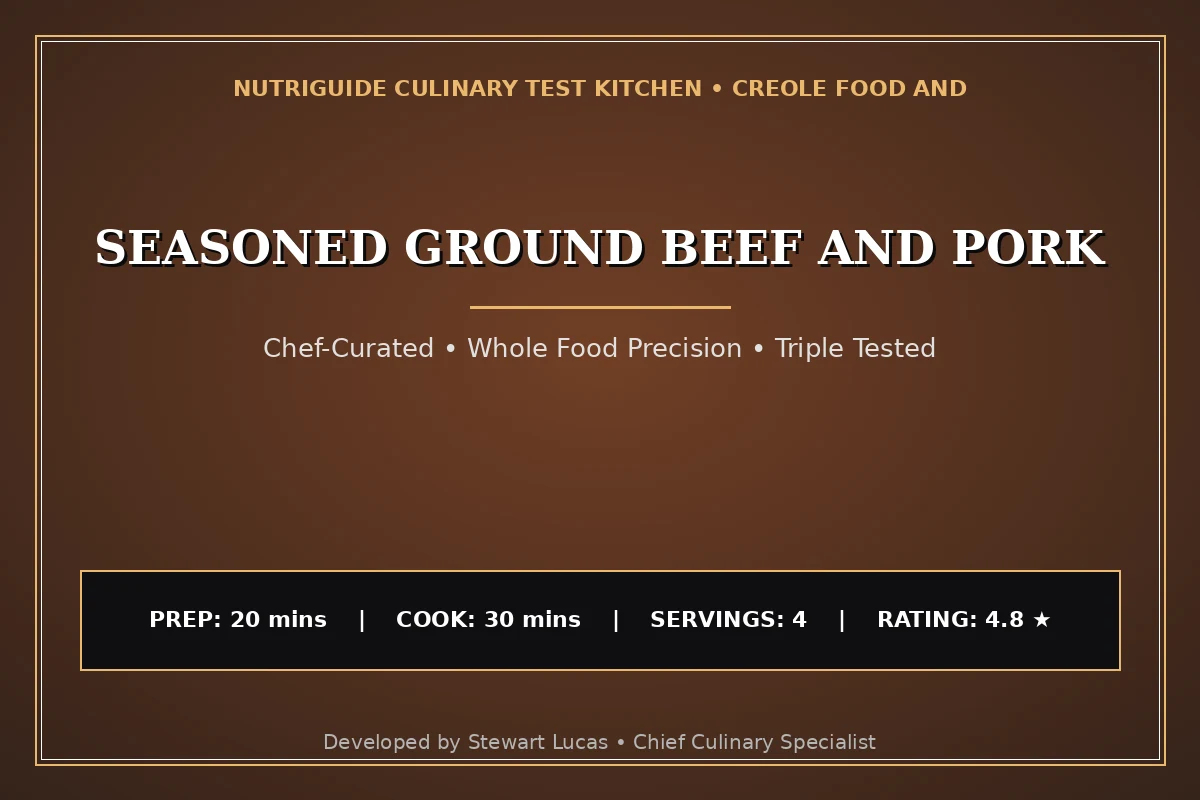 Seasoned Ground Beef And Pork