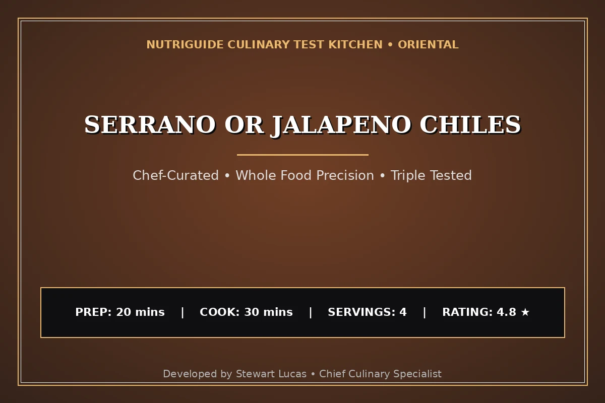 Serrano Or Jalapeno Chiles