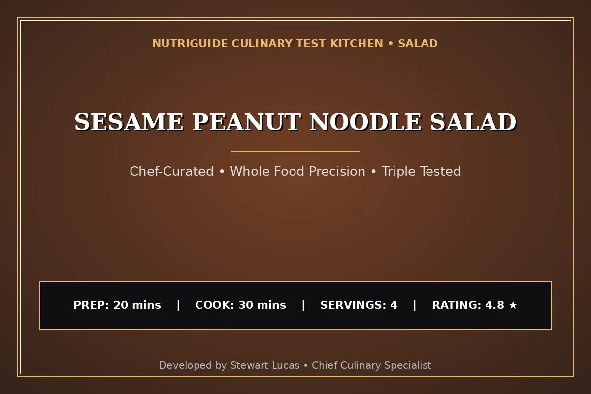 Sesame Peanut Noodle Salad