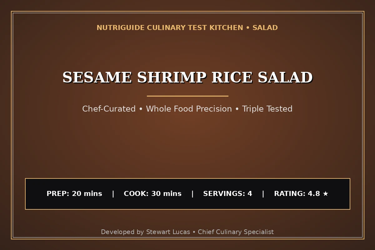 Sesame Shrimp Rice Salad