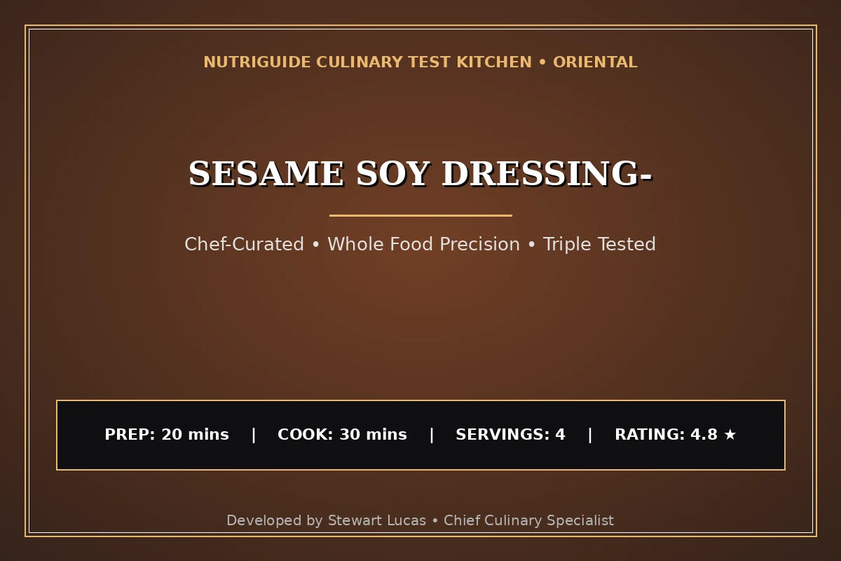 Sesame Soy Dressing-