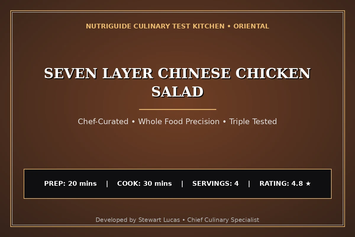 Seven Layer Chinese Chicken Salad