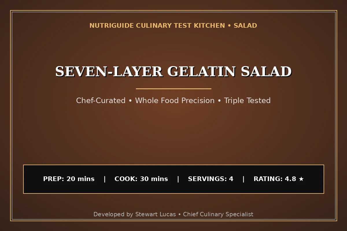 Seven-Layer Gelatin Salad