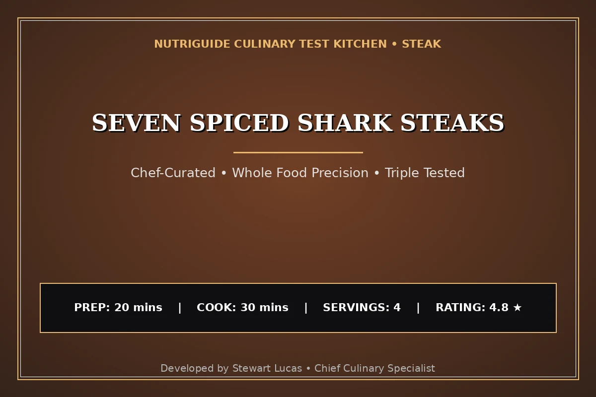 Seven Spiced Shark Steaks