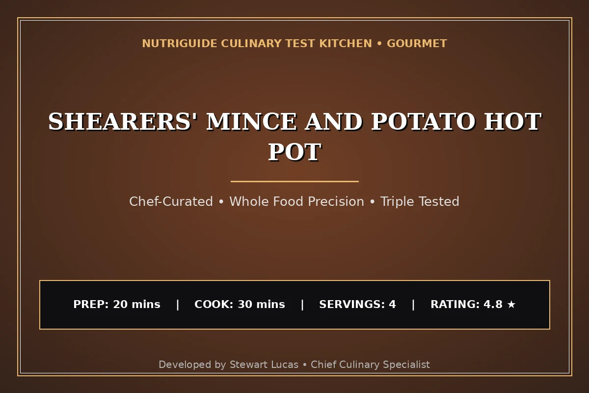 Shearers' Mince And Potato Hot Pot