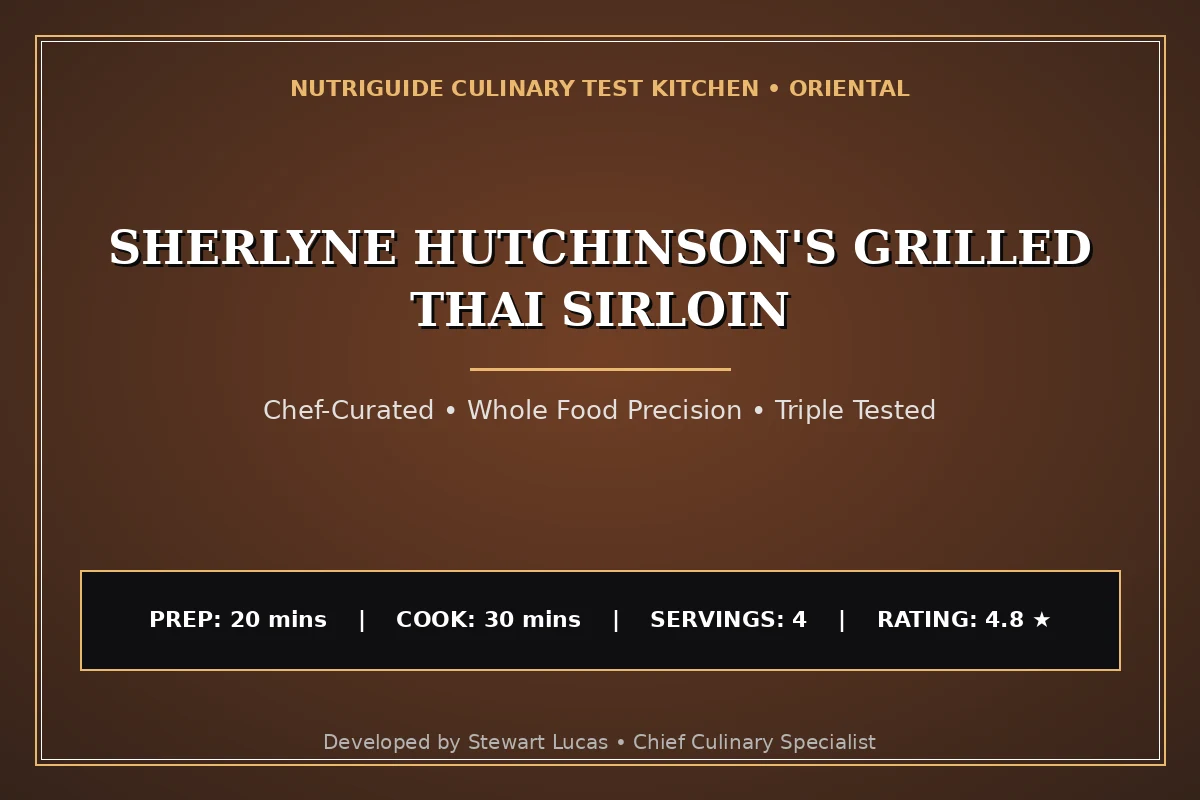 Sherlyne Hutchinson'S Grilled Thai Sirloin