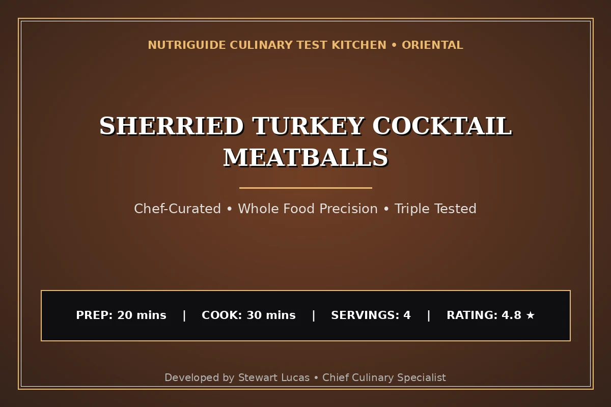 Sherried Turkey Cocktail Meatballs