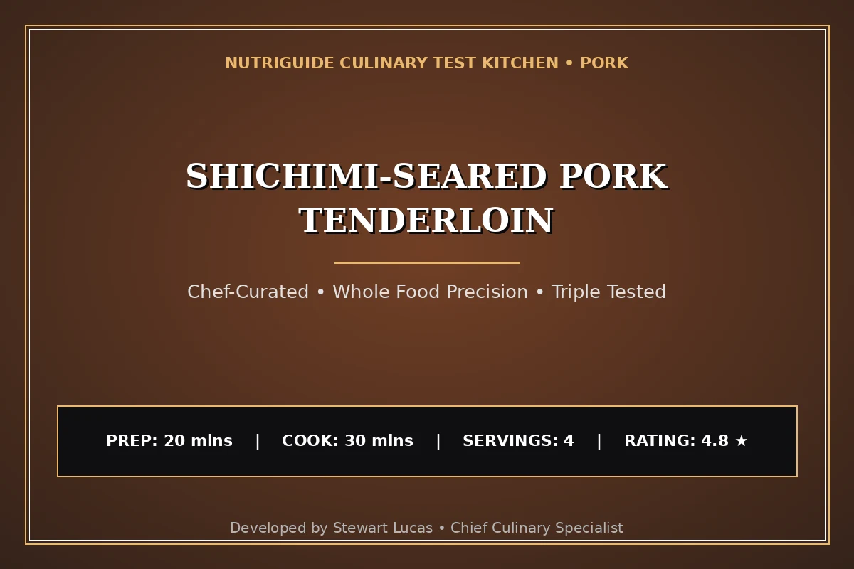 Shichimi-Seared Pork Tenderloin