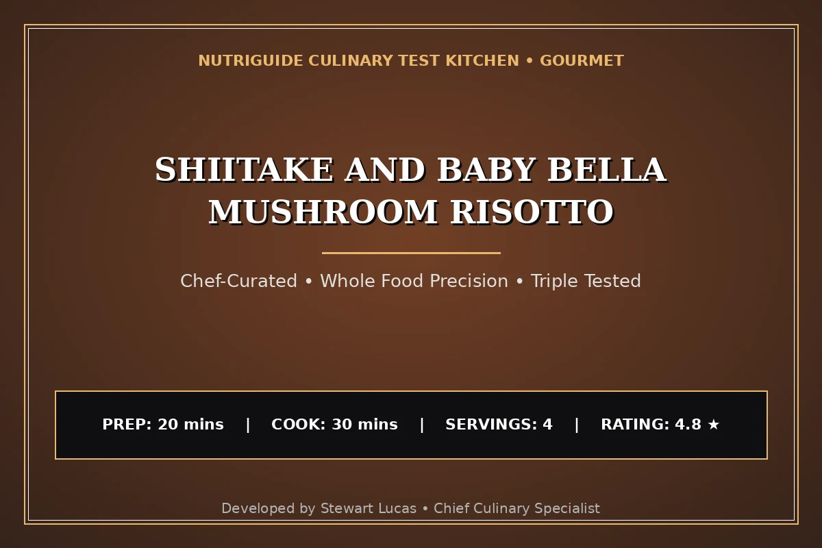 Shiitake And Baby Bella Mushroom Risotto