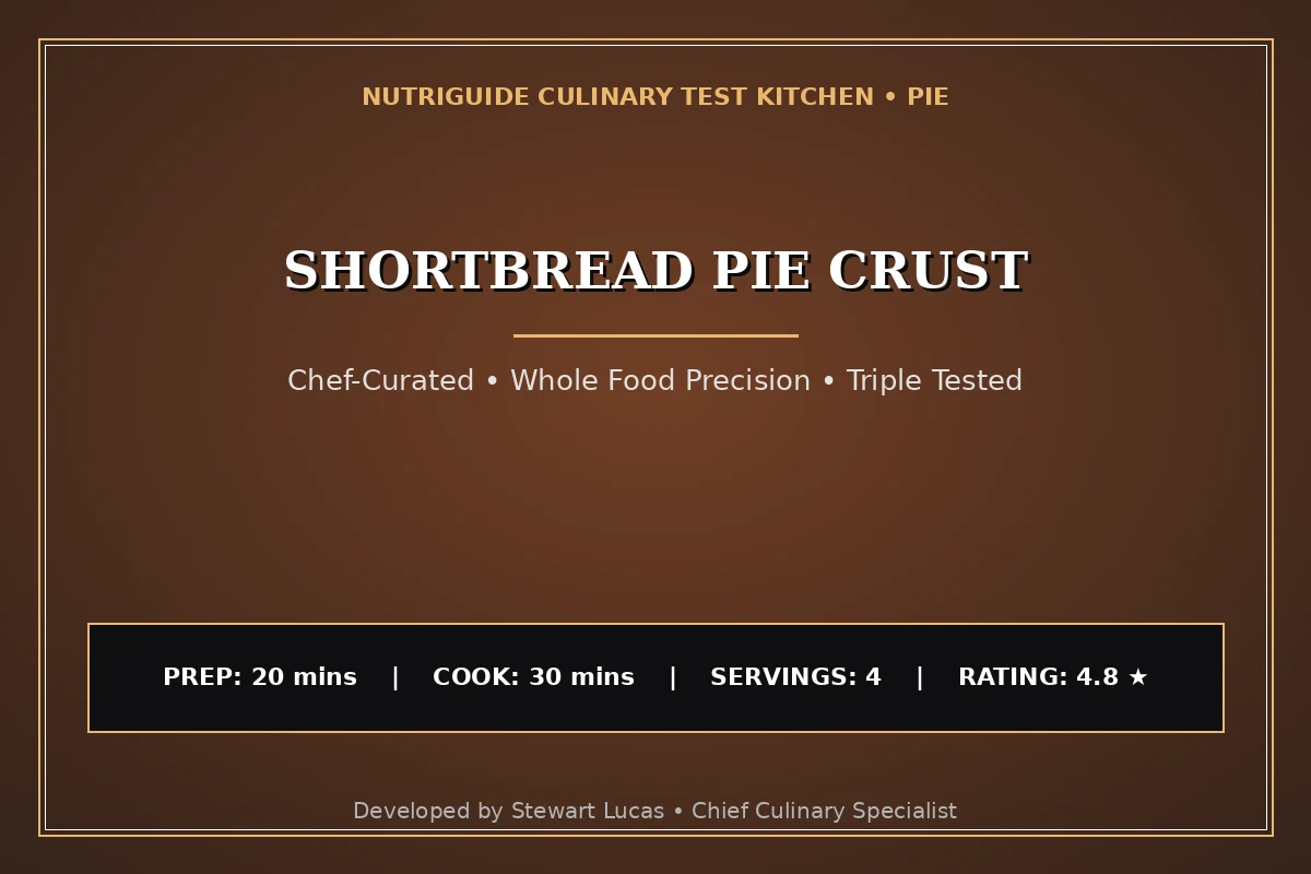 Shortbread Pie Crust
