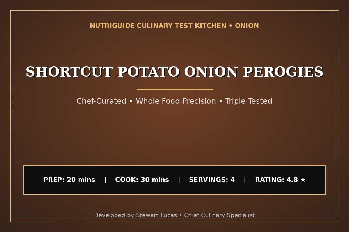 Shortcut Potato Onion Perogies