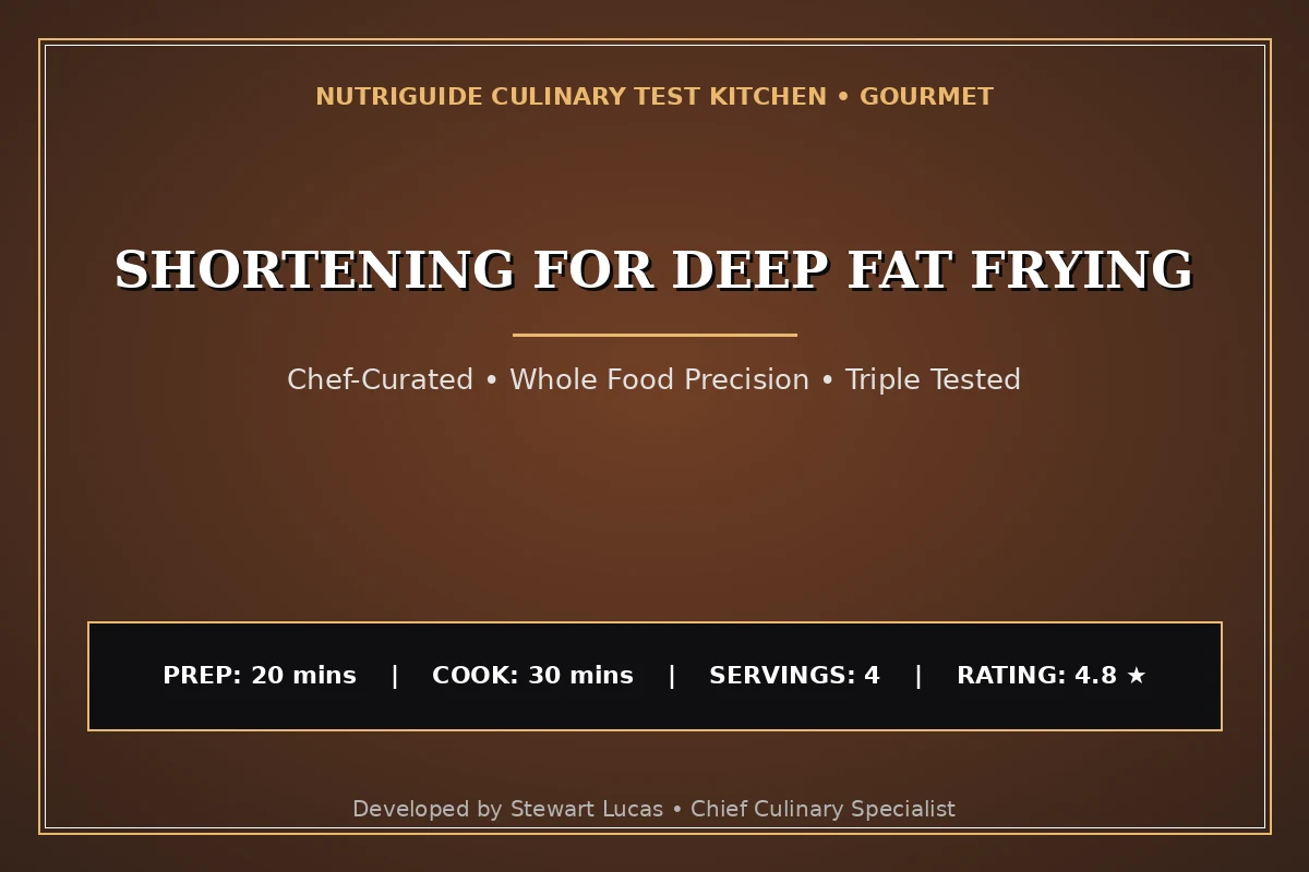 Shortening For Deep Fat Frying