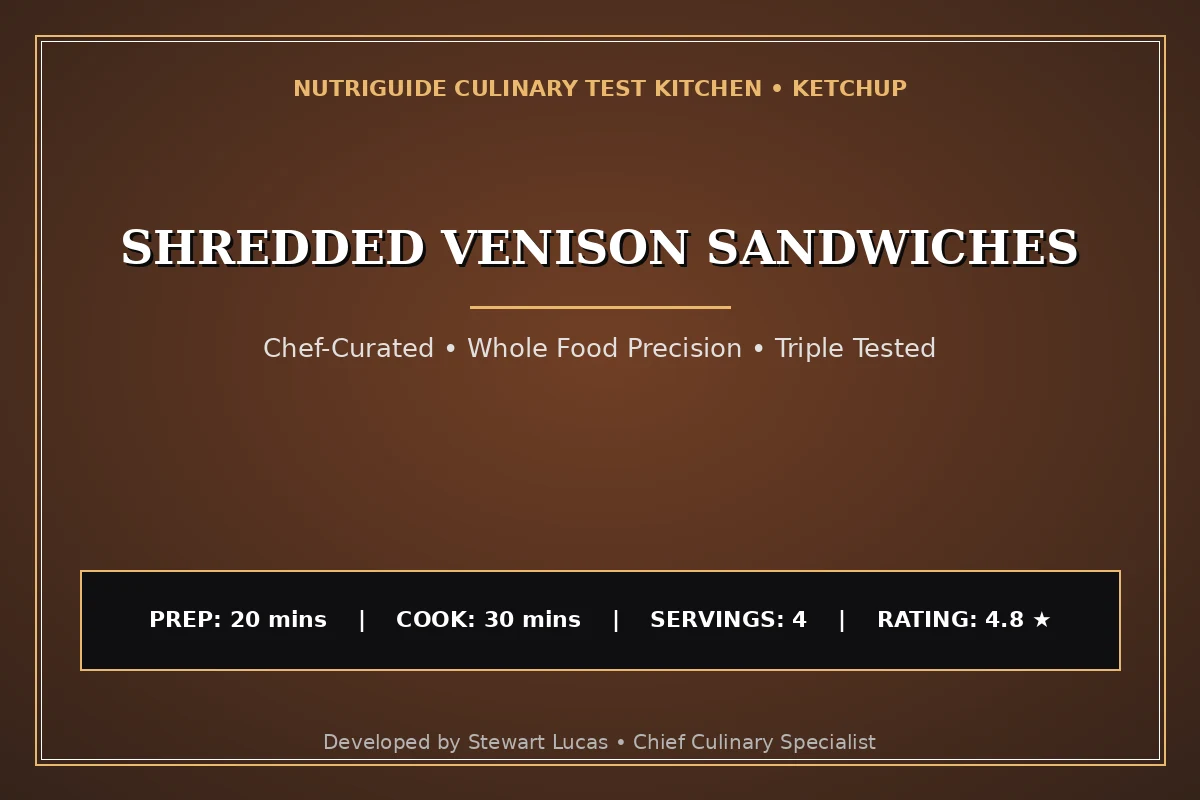 Shredded Venison Sandwiches
