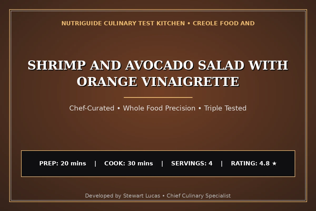 Shrimp And Avocado Salad With Orange Vinaigrette