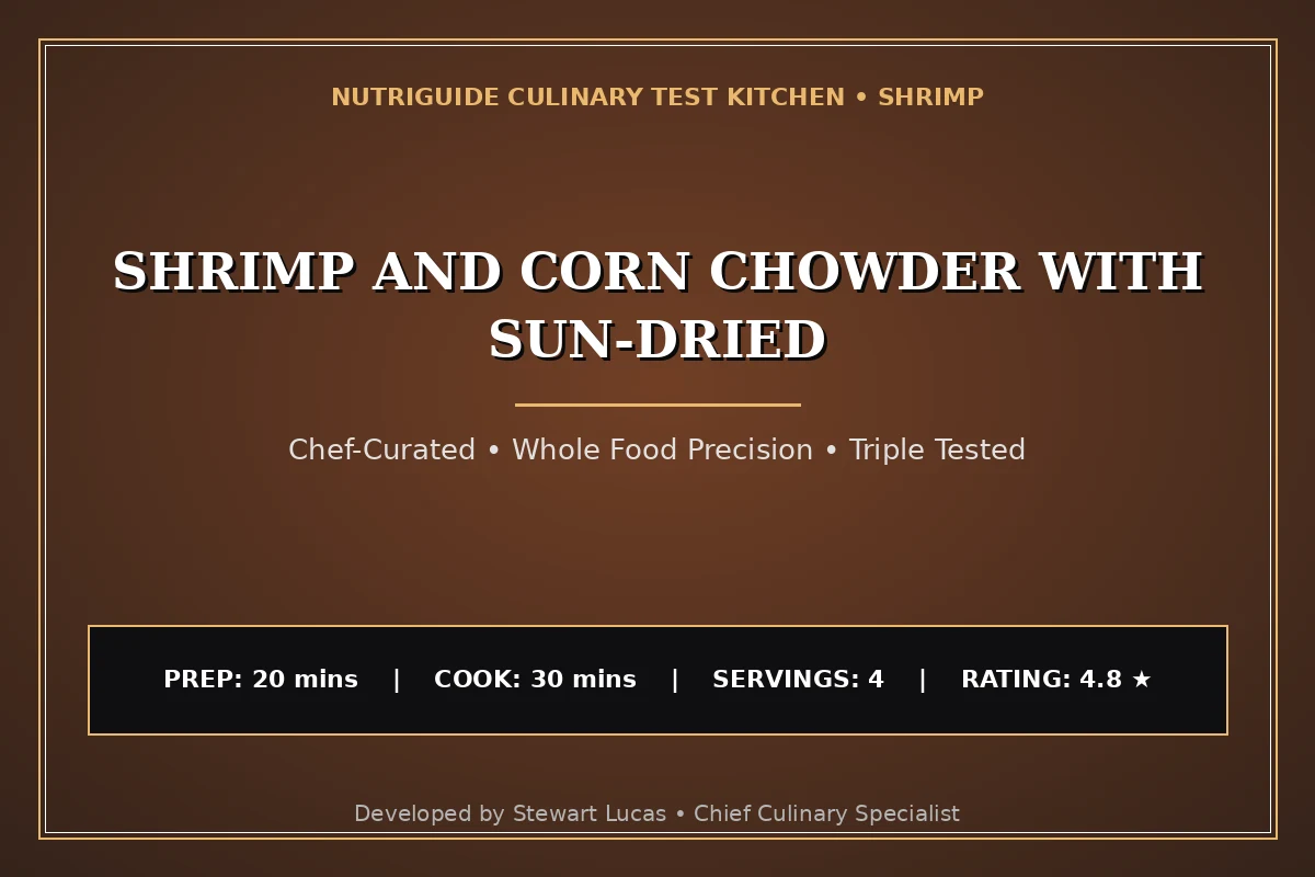 Shrimp And Corn Chowder With Sun-Dried