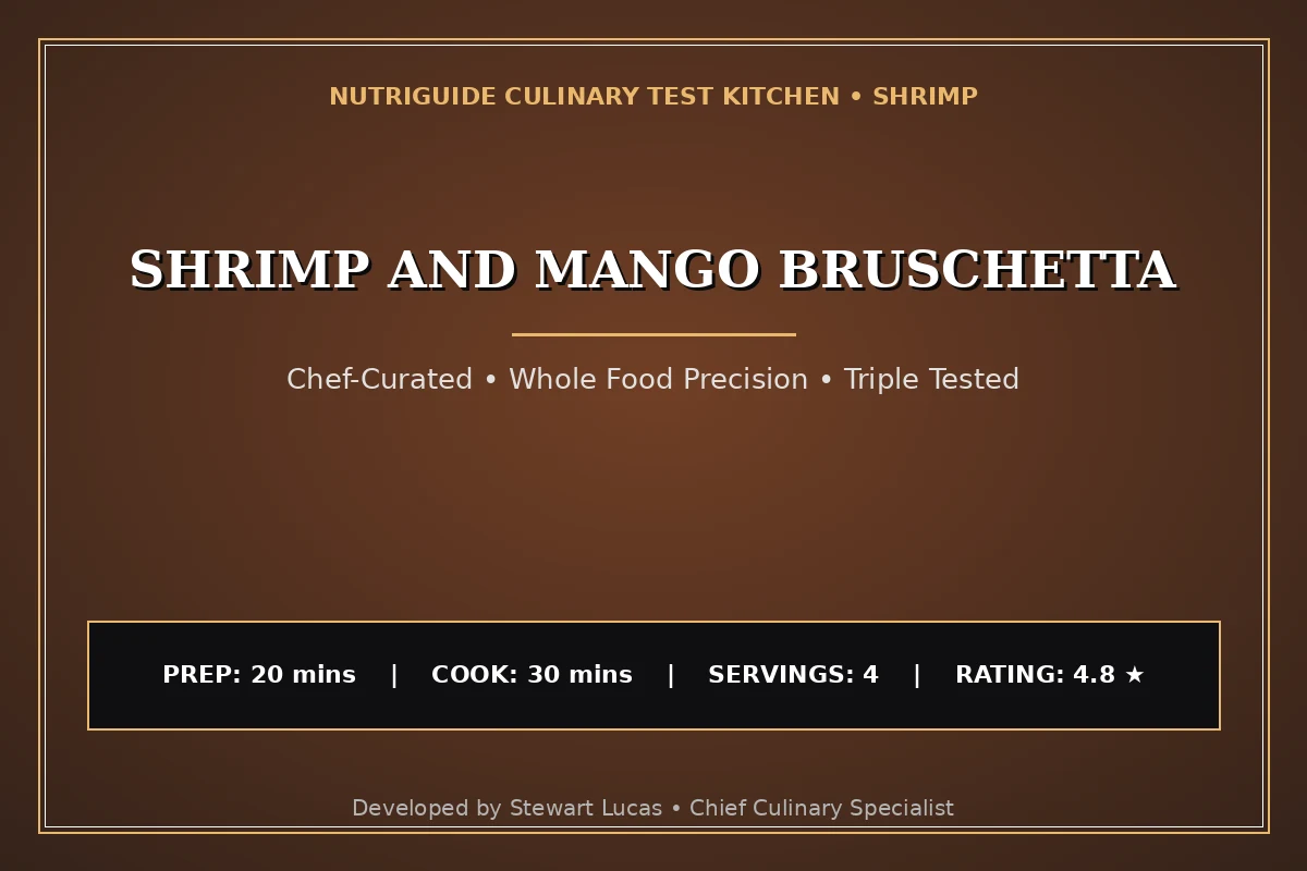 Shrimp And Mango Bruschetta