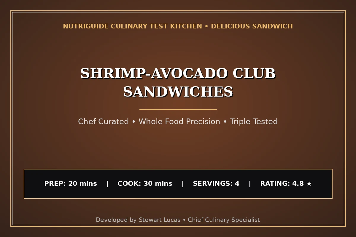 Shrimp-Avocado Club Sandwiches