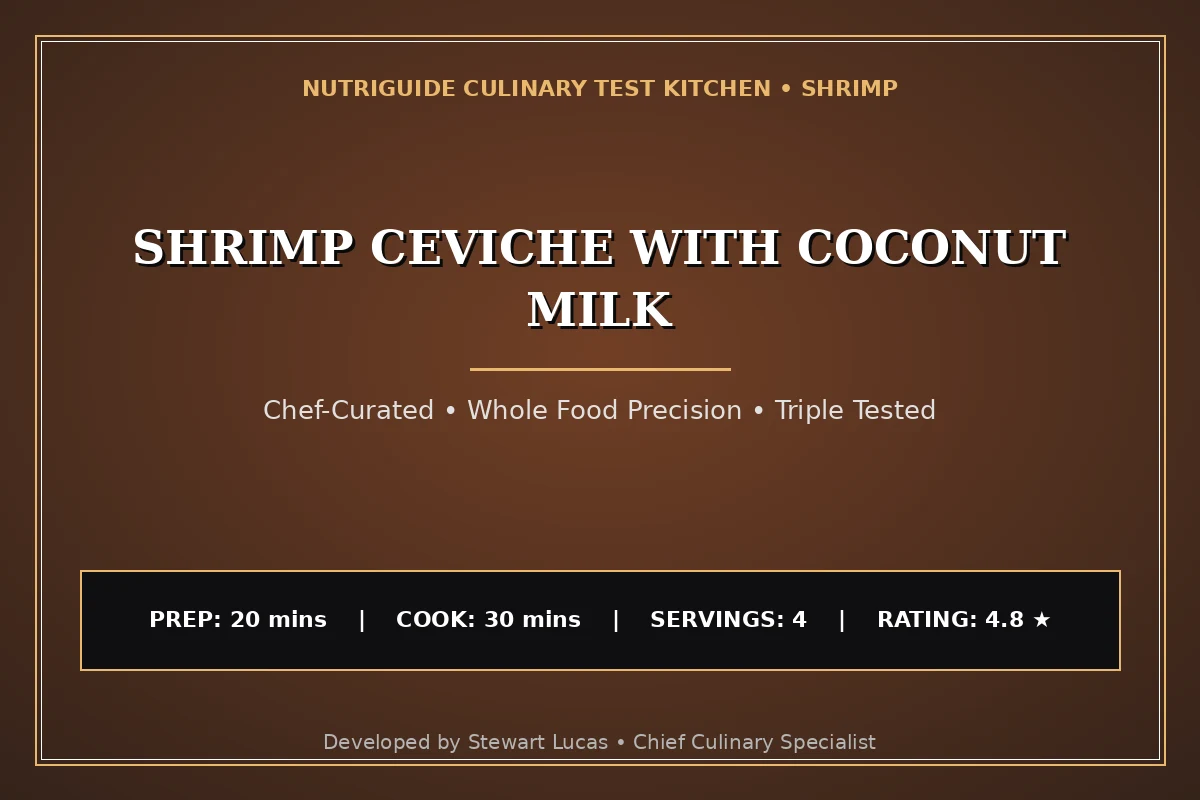 Shrimp Ceviche With Coconut Milk