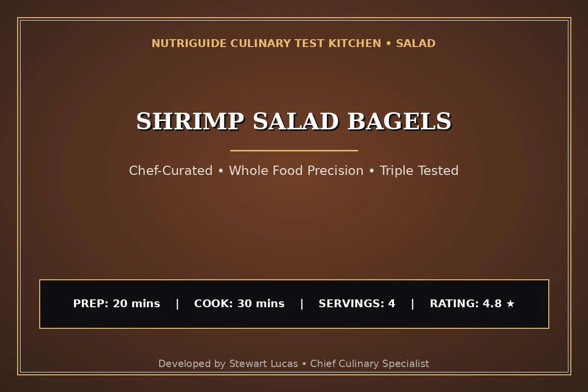 Shrimp Salad Bagels