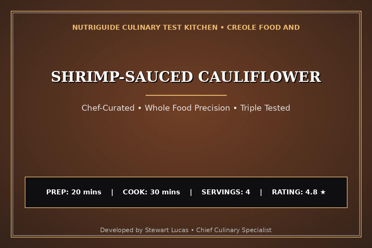 Shrimp-Sauced Cauliflower