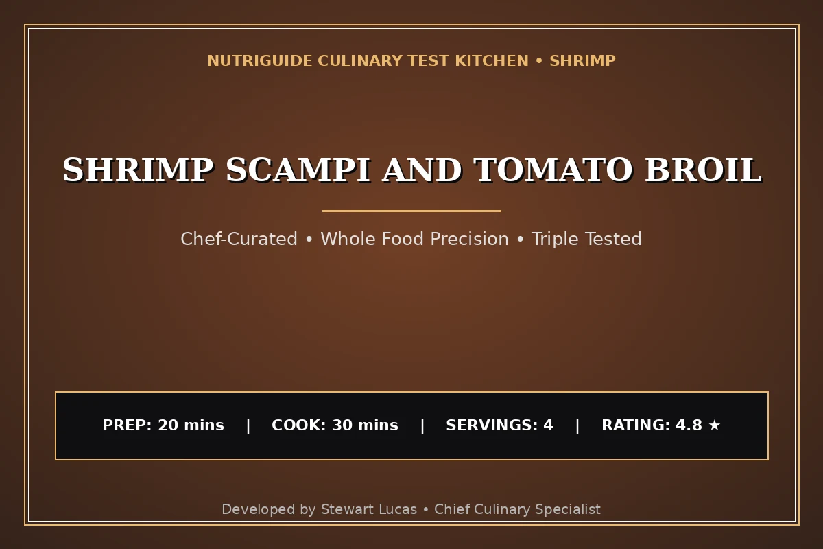 Shrimp Scampi And Tomato Broil