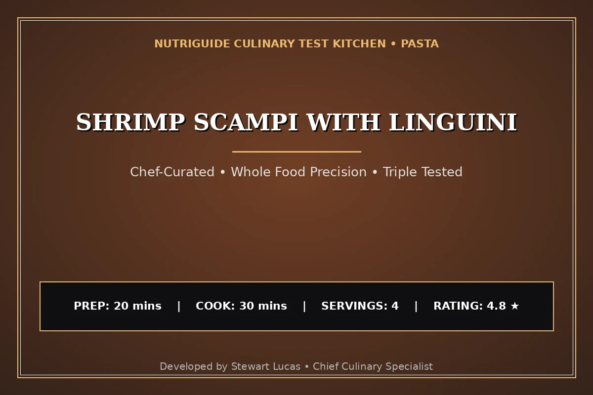 Shrimp Scampi With Linguini