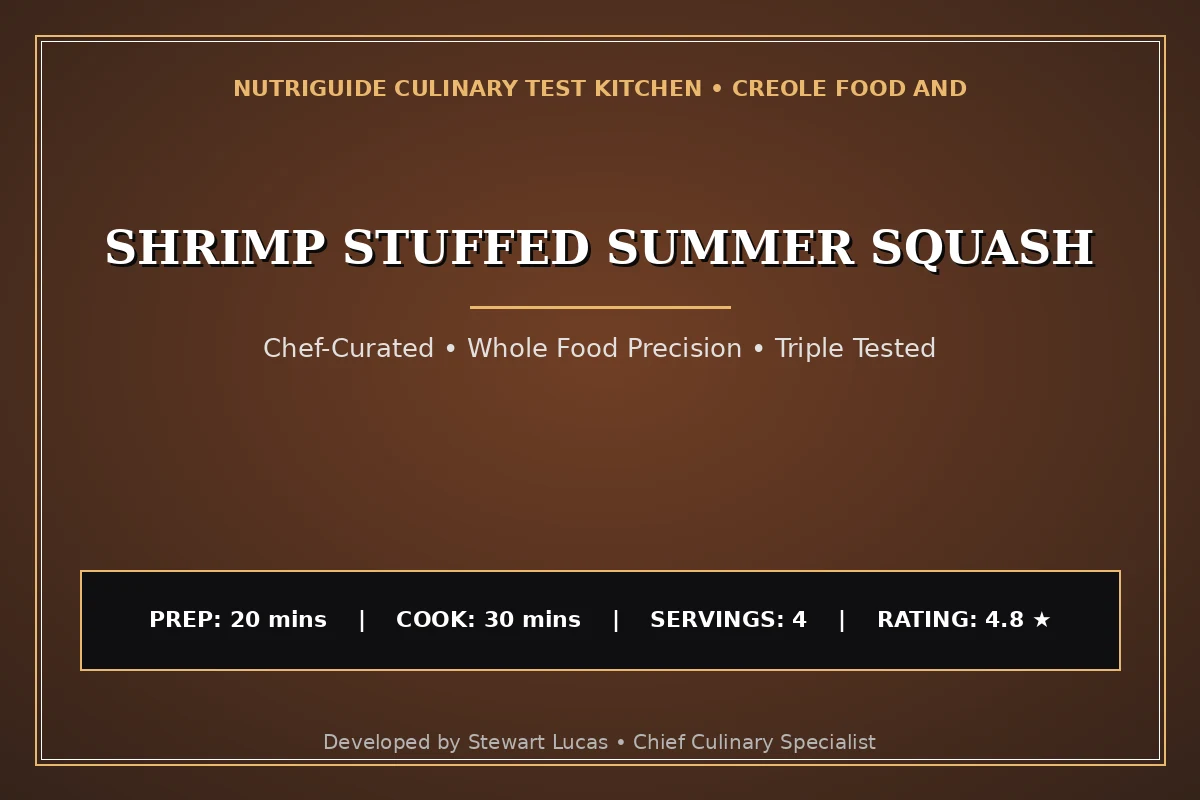 Shrimp Stuffed Summer Squash
