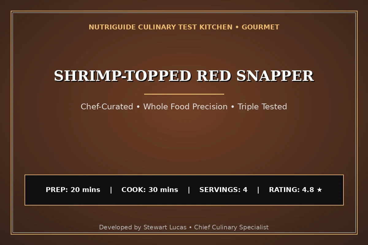 Shrimp-Topped Red Snapper