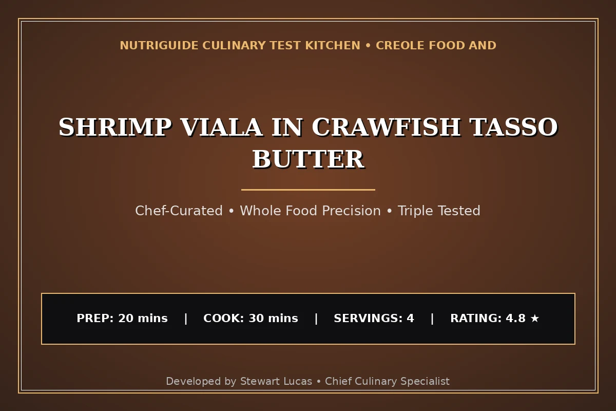 Shrimp Viala In Crawfish Tasso Butter