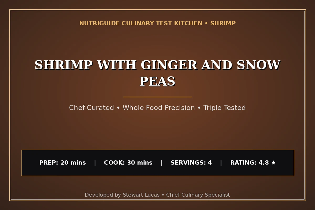 Shrimp With Ginger And Snow Peas