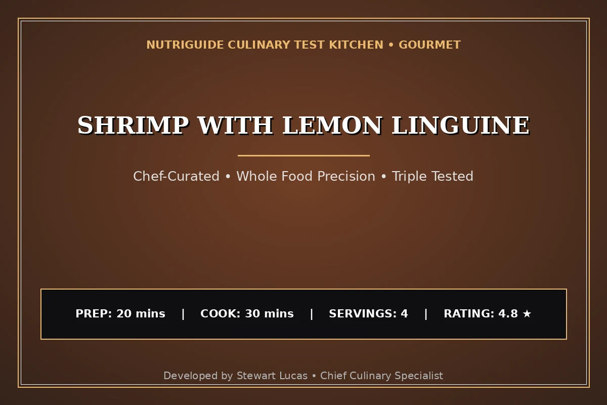 Shrimp With Lemon Linguine