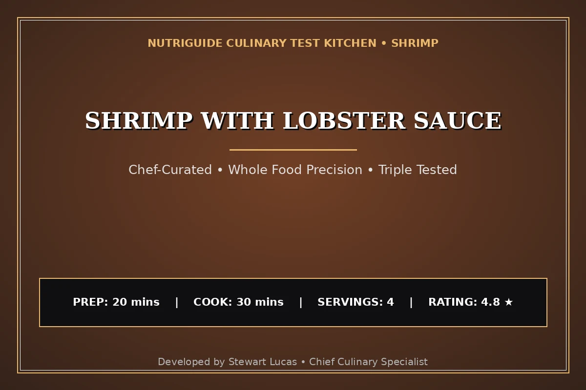 Shrimp With Lobster Sauce