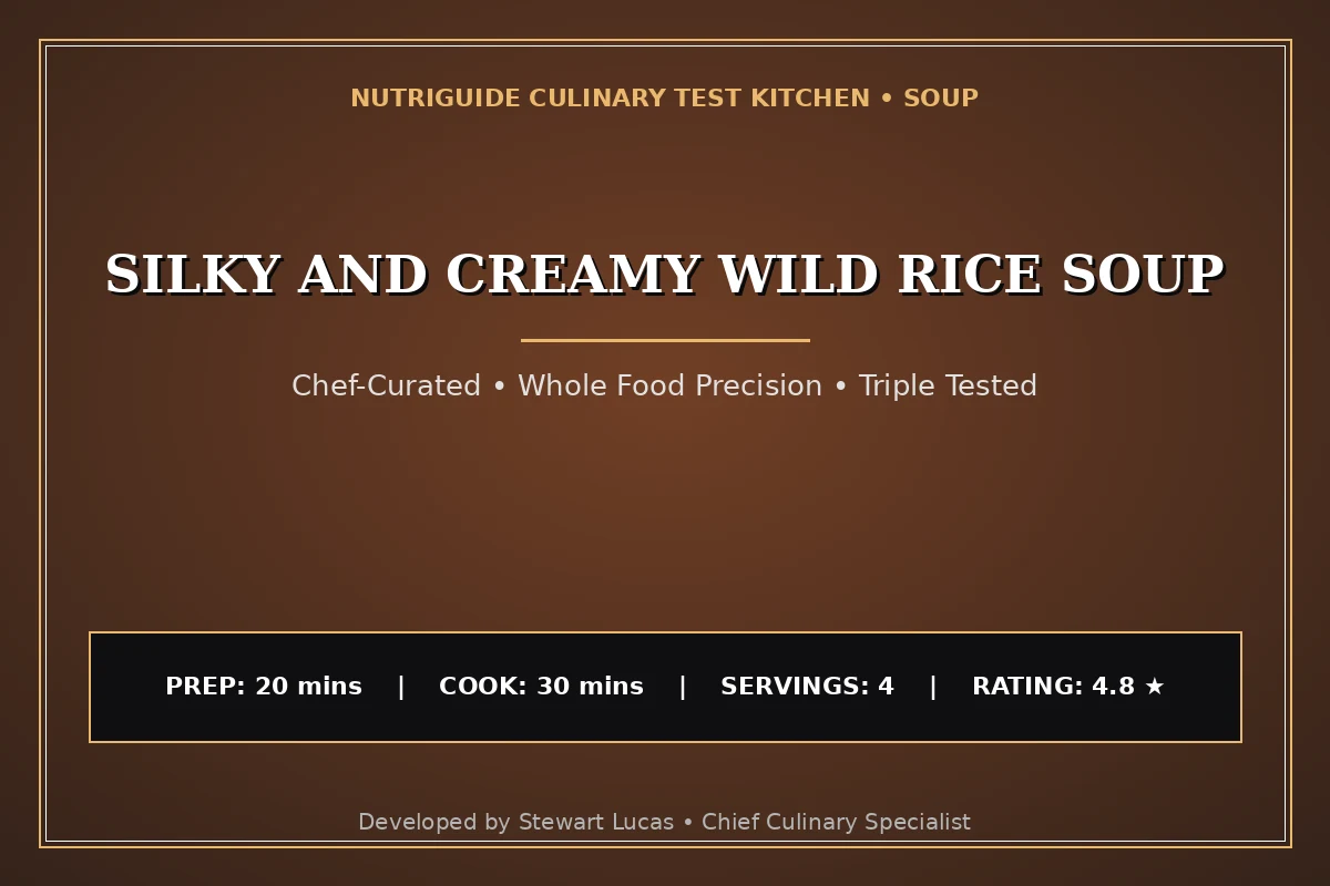 Silky And Creamy Wild Rice Soup