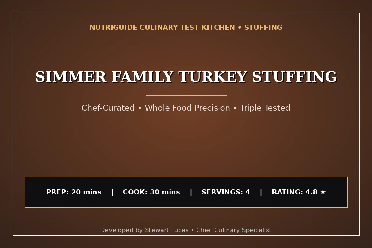Simmer Family Turkey Stuffing
