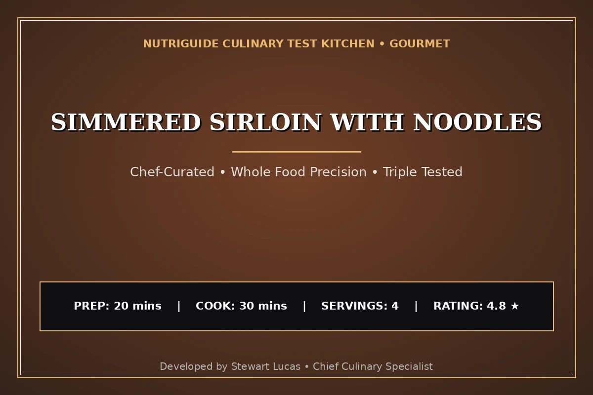 Simmered Sirloin With Noodles