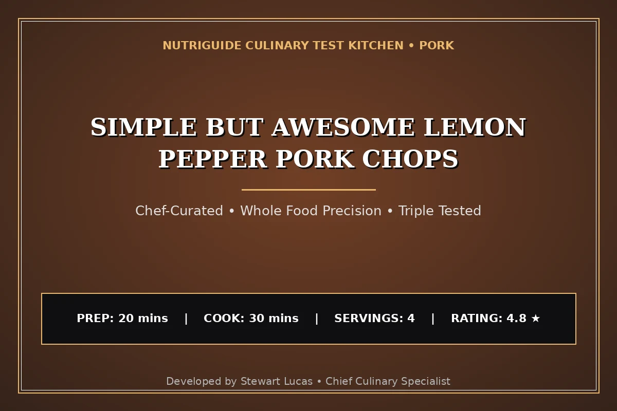 Simple But Awesome Lemon Pepper Pork Chops