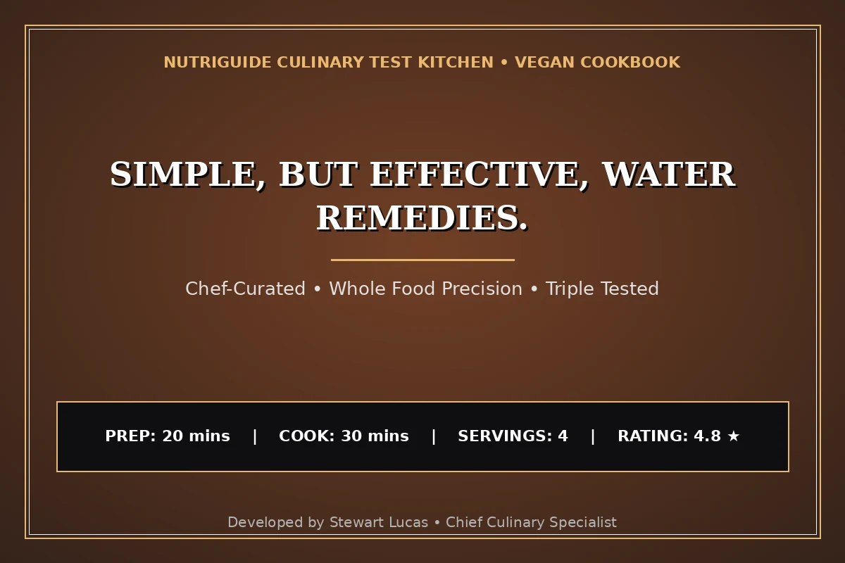Simple, But Effective, Water Remedies.