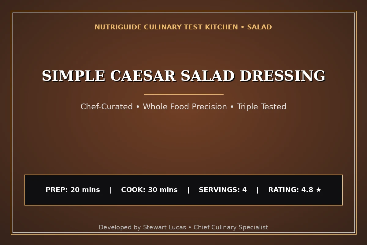 Simple Caesar Salad Dressing