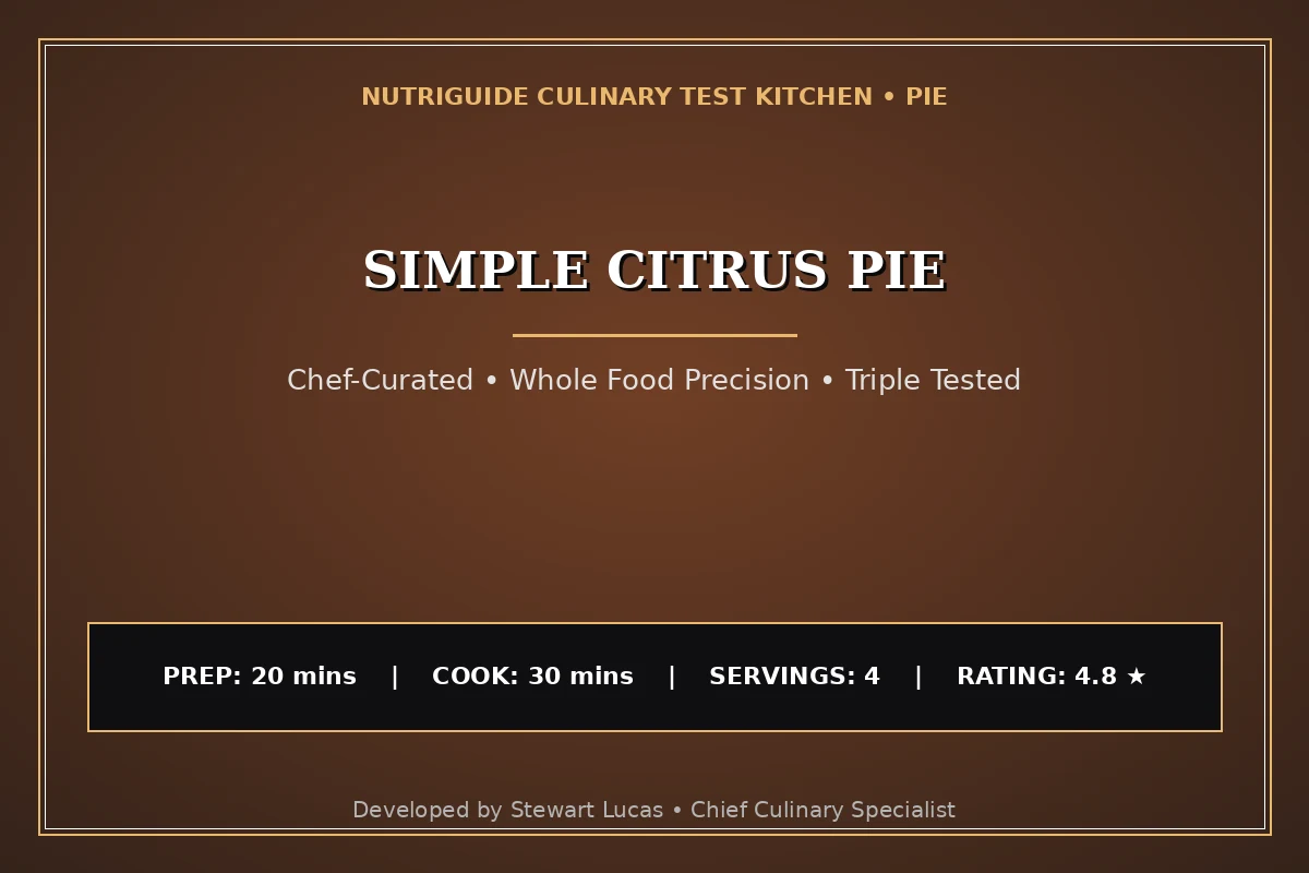 Simple Citrus Pie