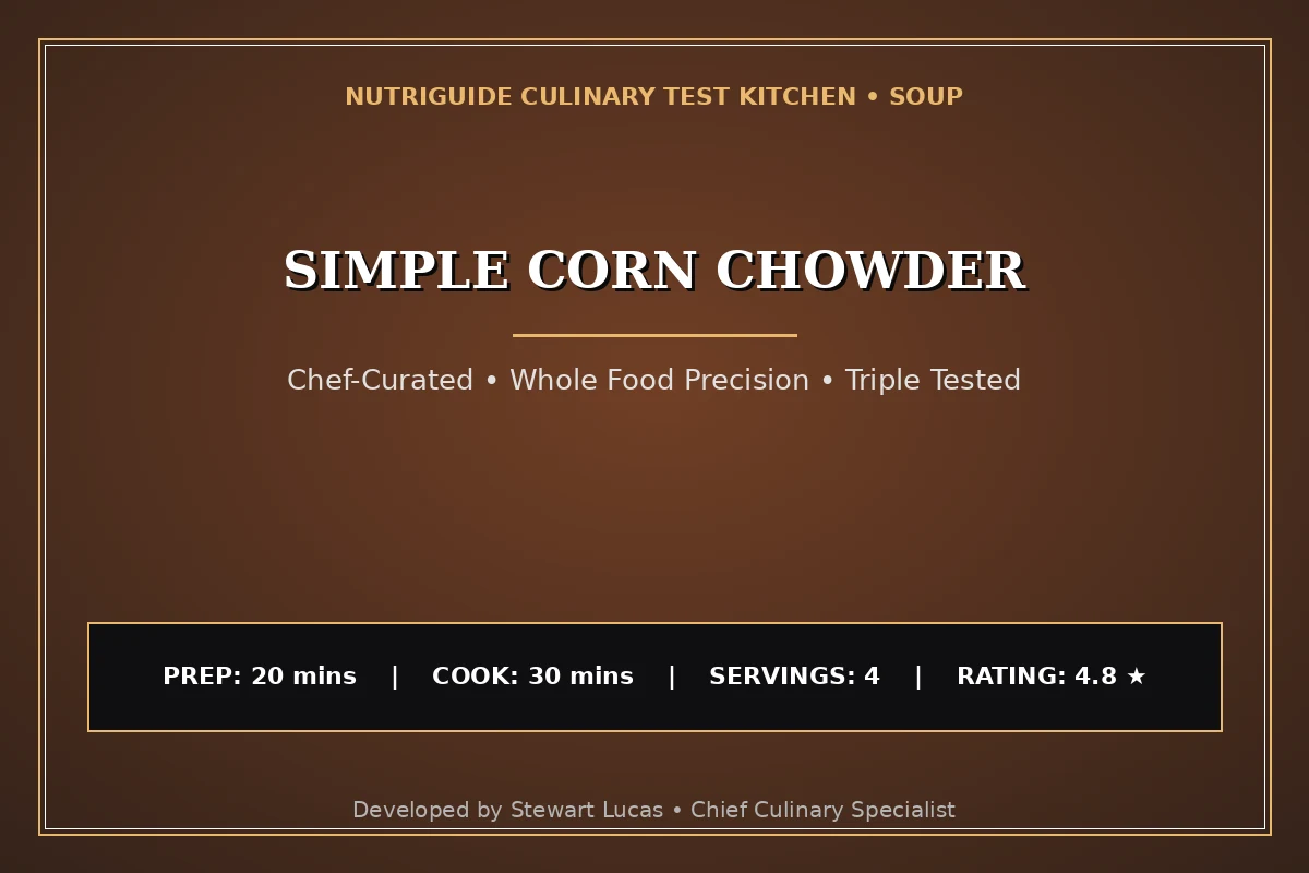 Simple Corn Chowder