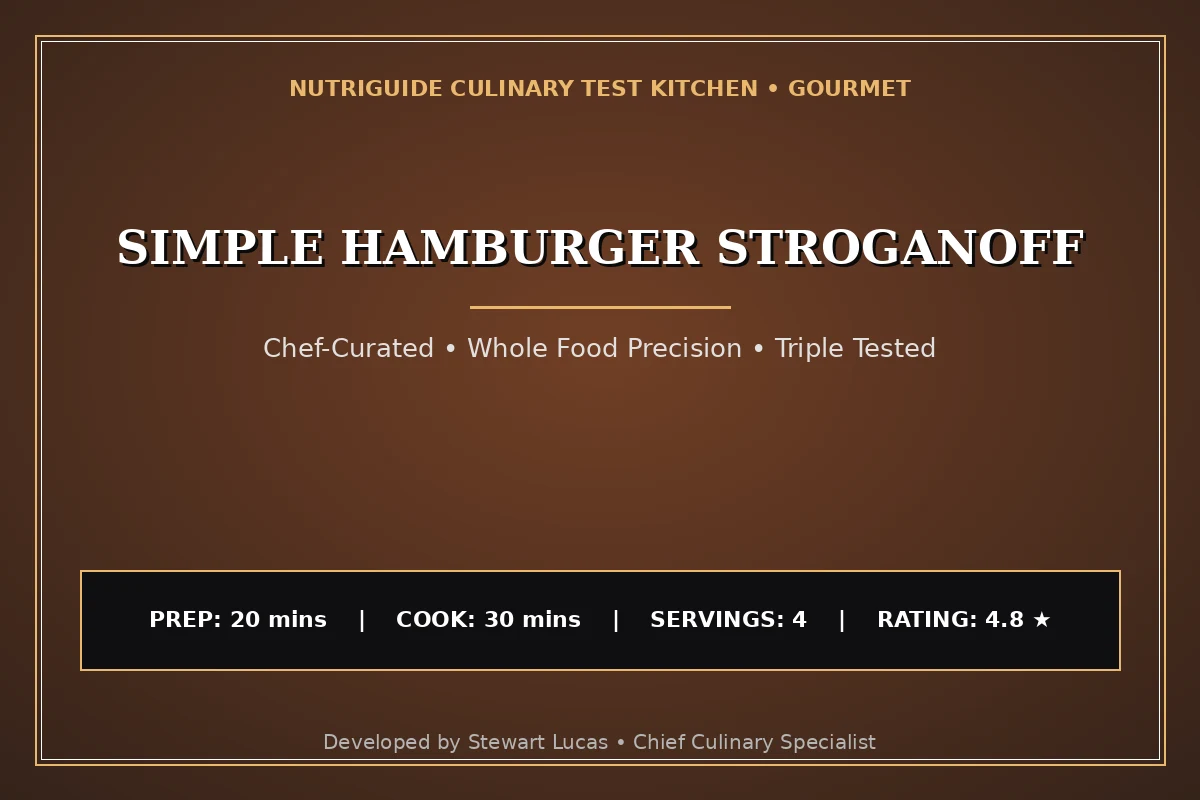 Simple Hamburger Stroganoff