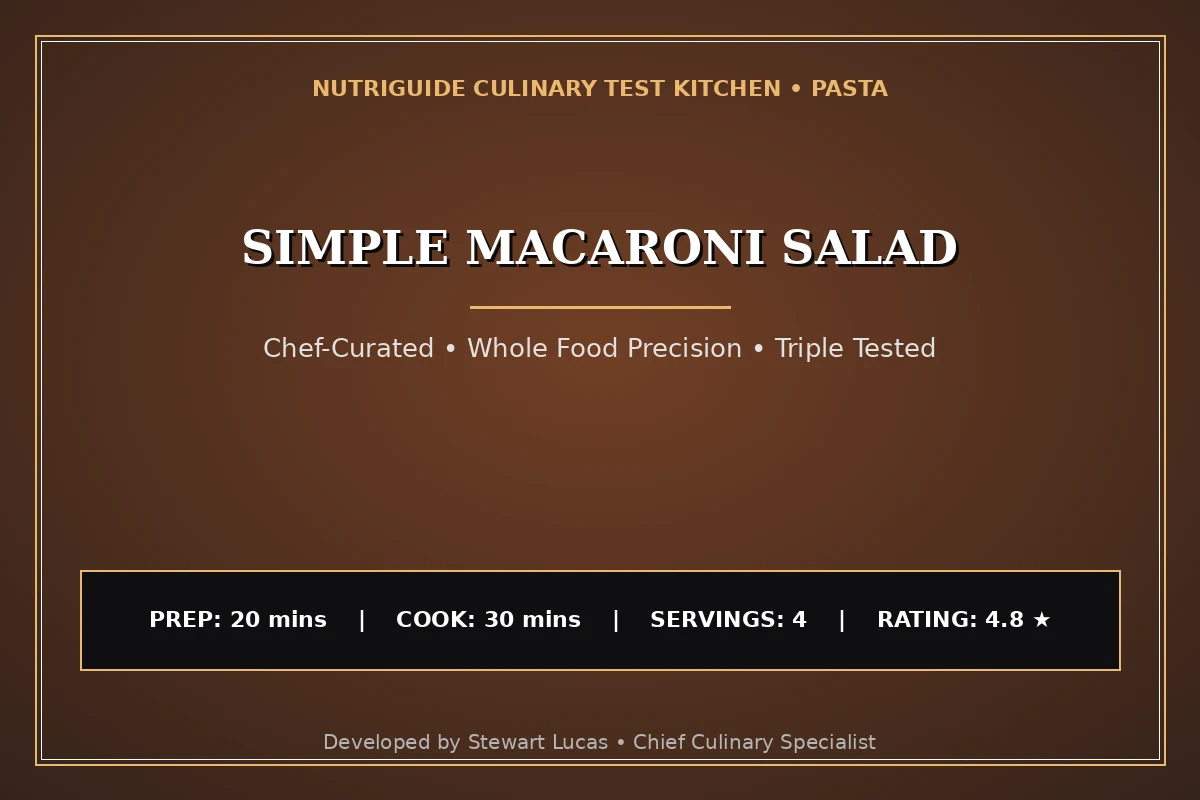 Simple Macaroni Salad