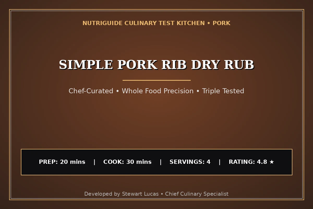 Simple Pork Rib Dry Rub