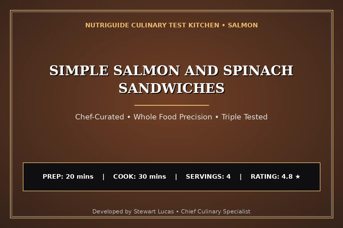 Simple Salmon And Spinach Sandwiches