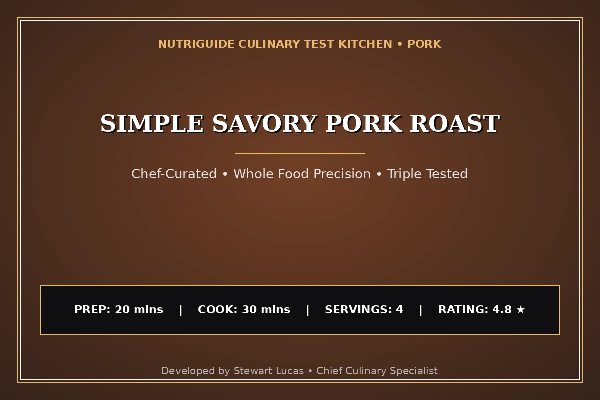 Simple Savory Pork Roast