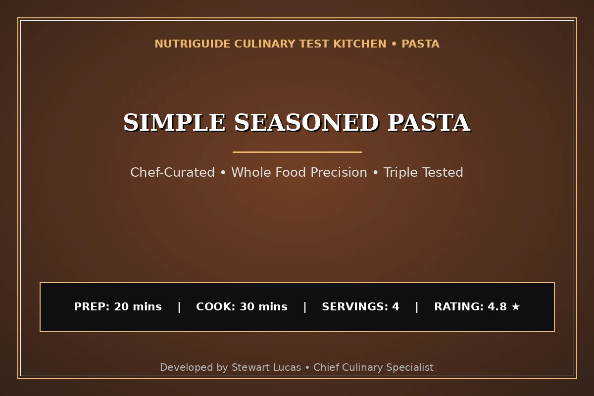 Simple Seasoned Pasta