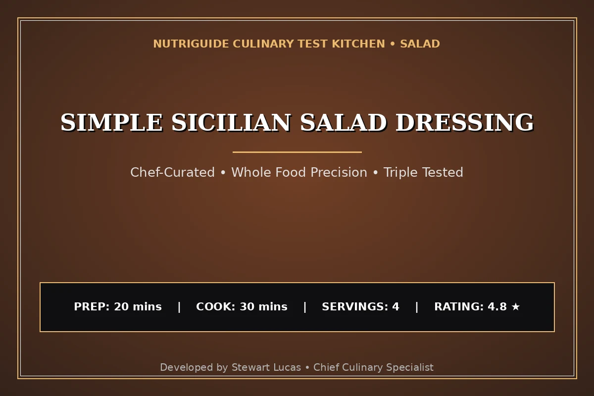 Simple Sicilian Salad Dressing