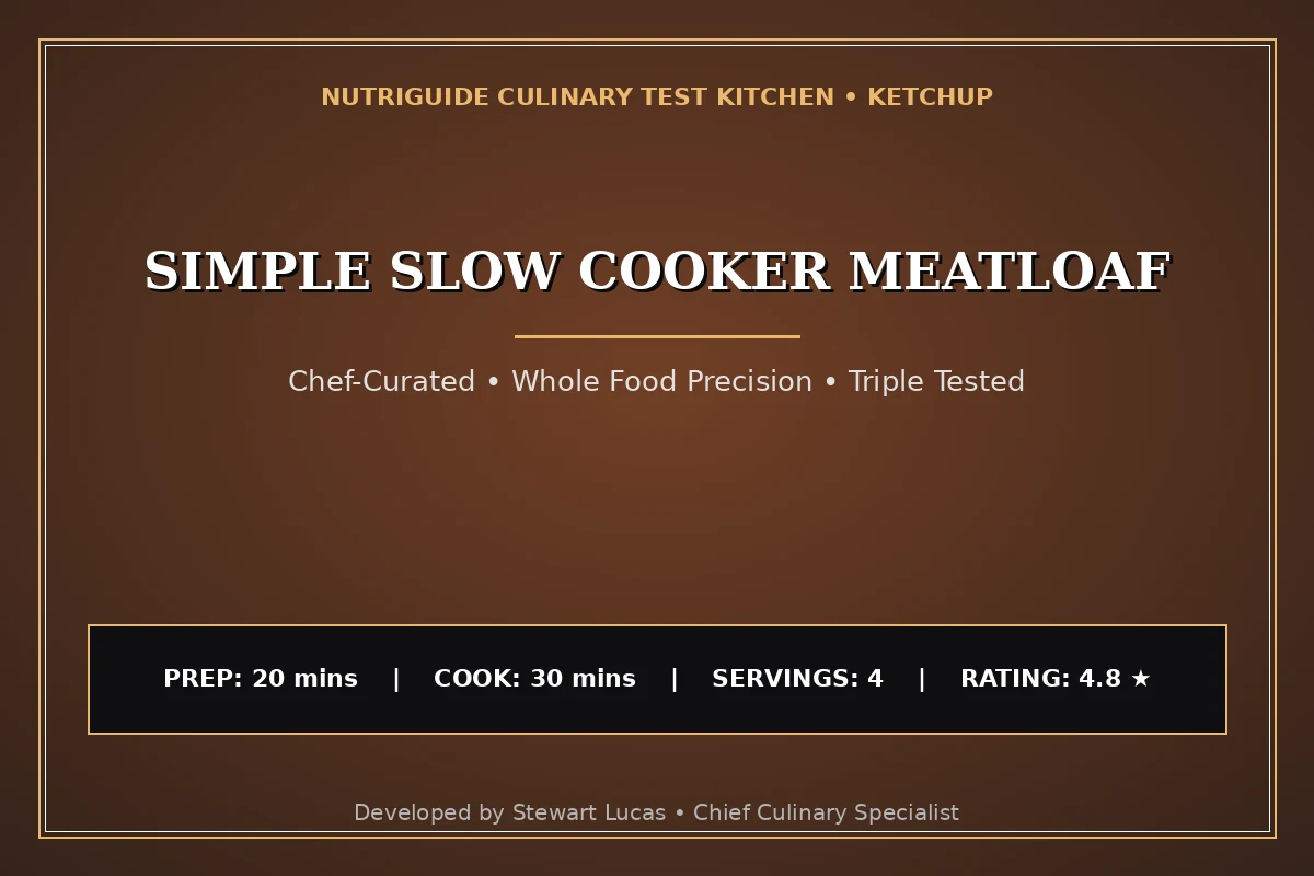 Simple Slow Cooker Meatloaf